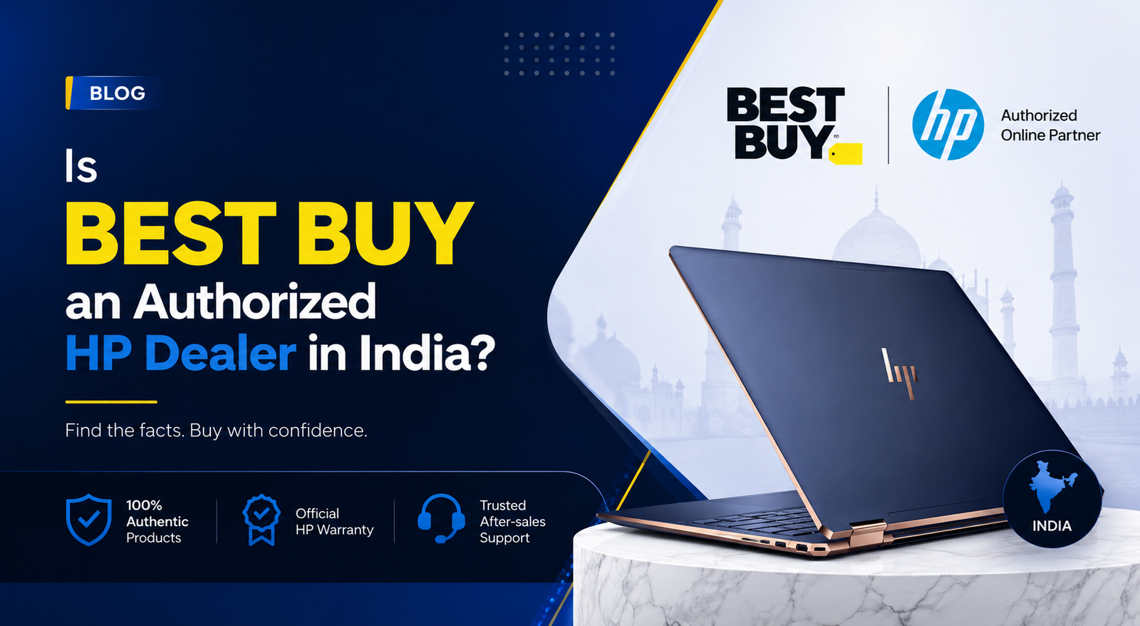 Is Best Buy an authorized HP dealer in india?