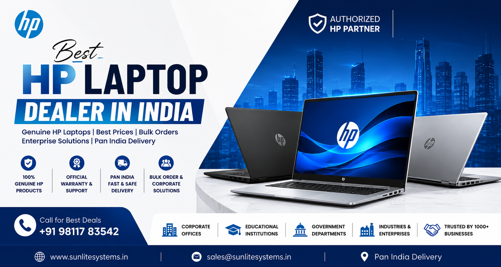 Why Sunlite Systems is the Best HP Laptop Dealer in India