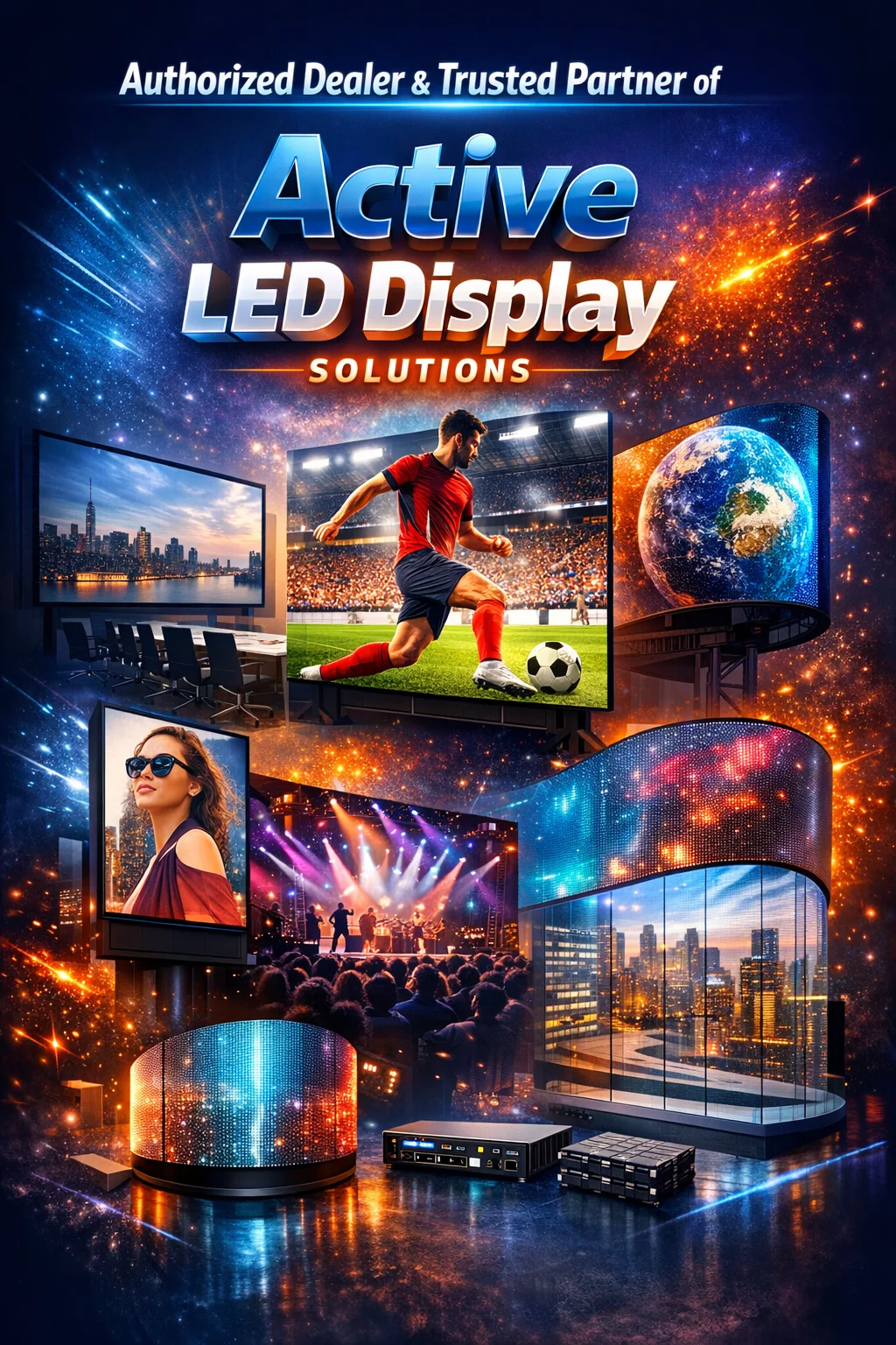 Best Pyrotech Pyrotech Active LED Display Supplier in India - Sunlite Systems
