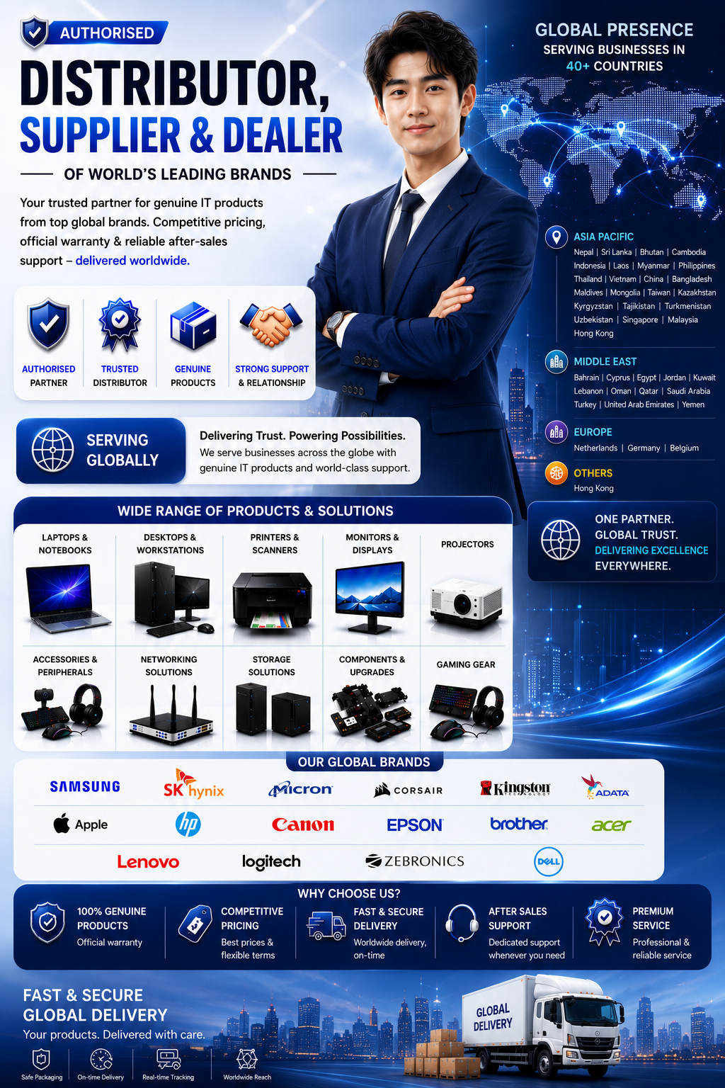 Authorized Apple HP Dell Lenovo Samsung Distributor in Taiwan