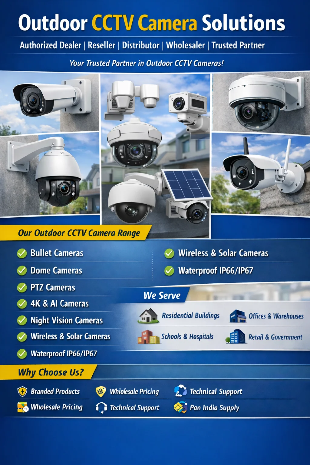 Best Outdoor CCTV Camera Supplier in India - Sunlite Systems