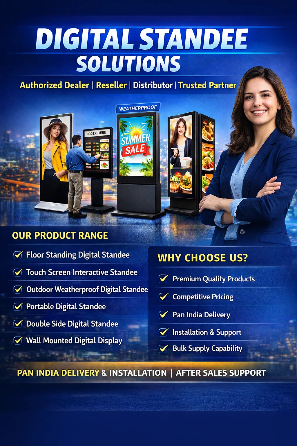 Best Samsung Digital Standee Supplier in India - Sunlite Systems