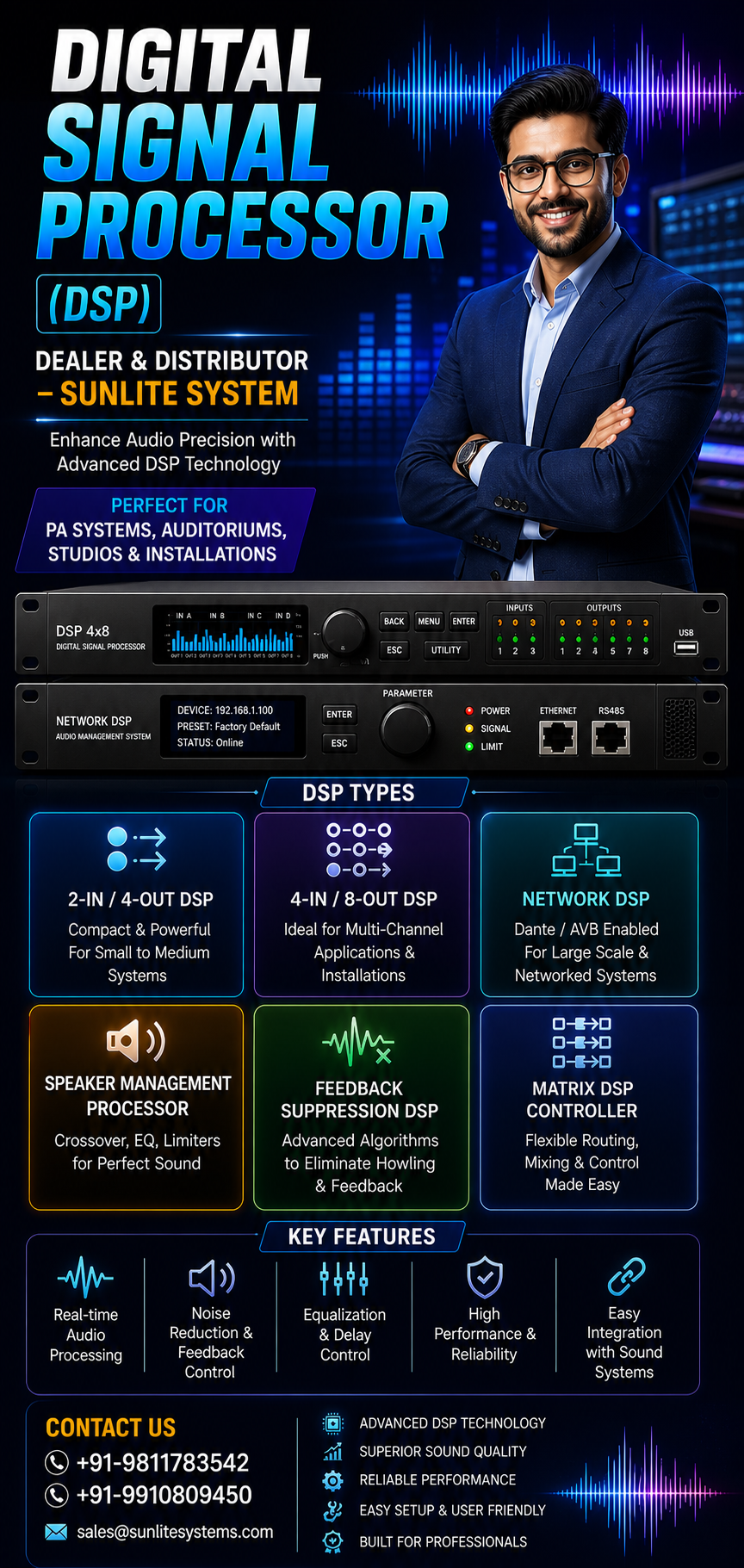 Best Digital Signal Processor Supplier in India - Sunlite Systems