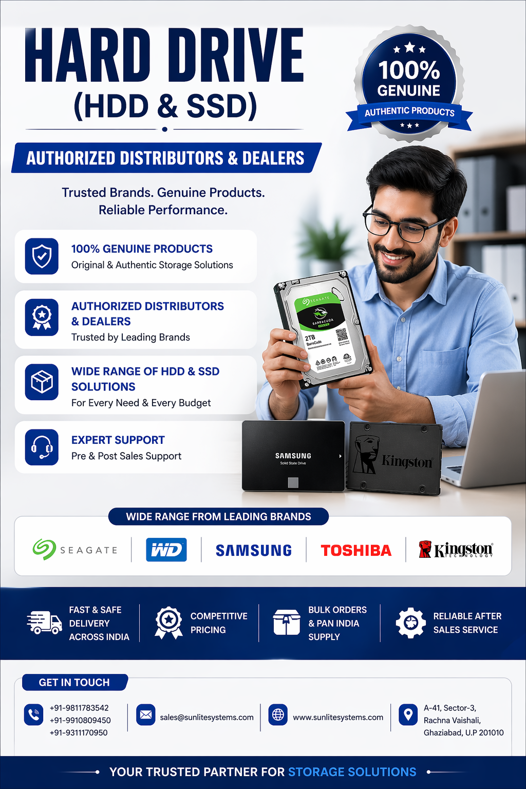 Best Hard Drive (HDD & SSD) Supplier in Thane - Sunlite Systems