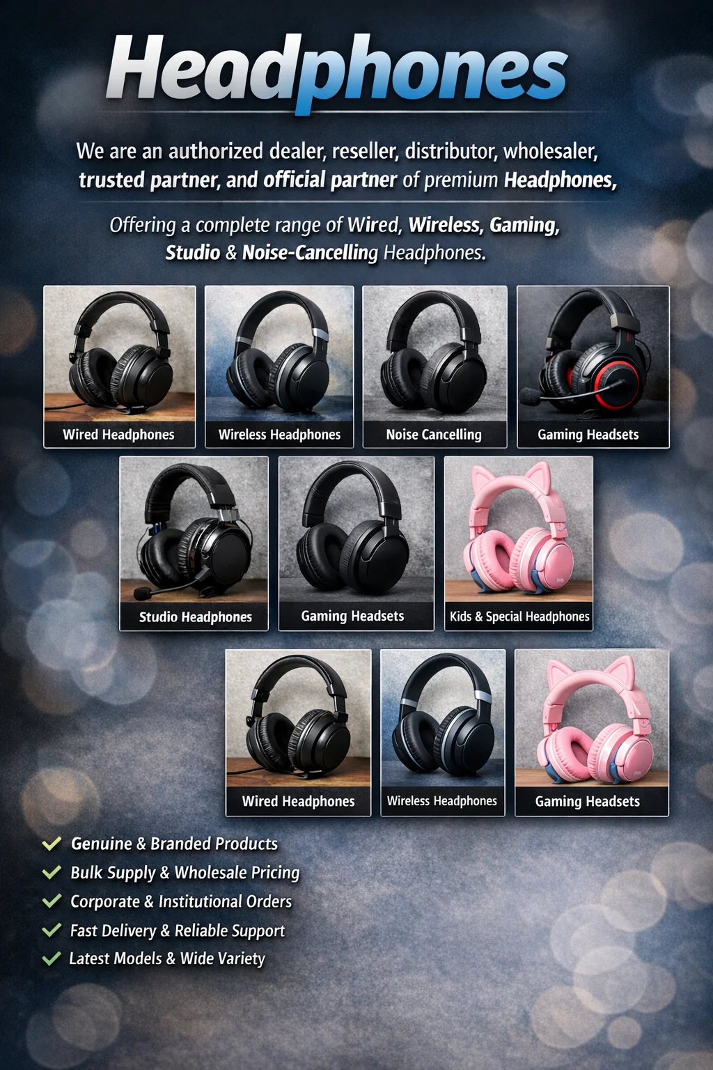 Best Premium headphones Supplier in India - Sunlite Systems