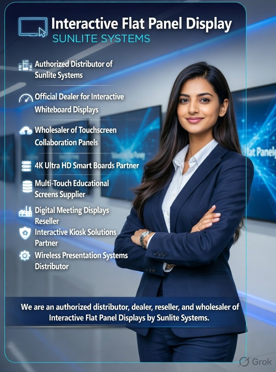 Best interactiveflatpaneldisplay Supplier in India - Sunlite Systems