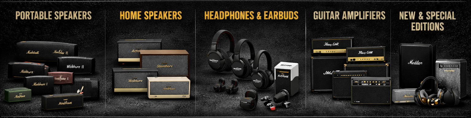 Marshall Premium Audio Solutions Authorized Dealer Goa - Sunlite Systems Pvt Ltd Marshall Portable Speakers Home Speakers Headphones Earbuds Guitar Amps Dealer Near Me, Marshall Authorised Distributor Goa