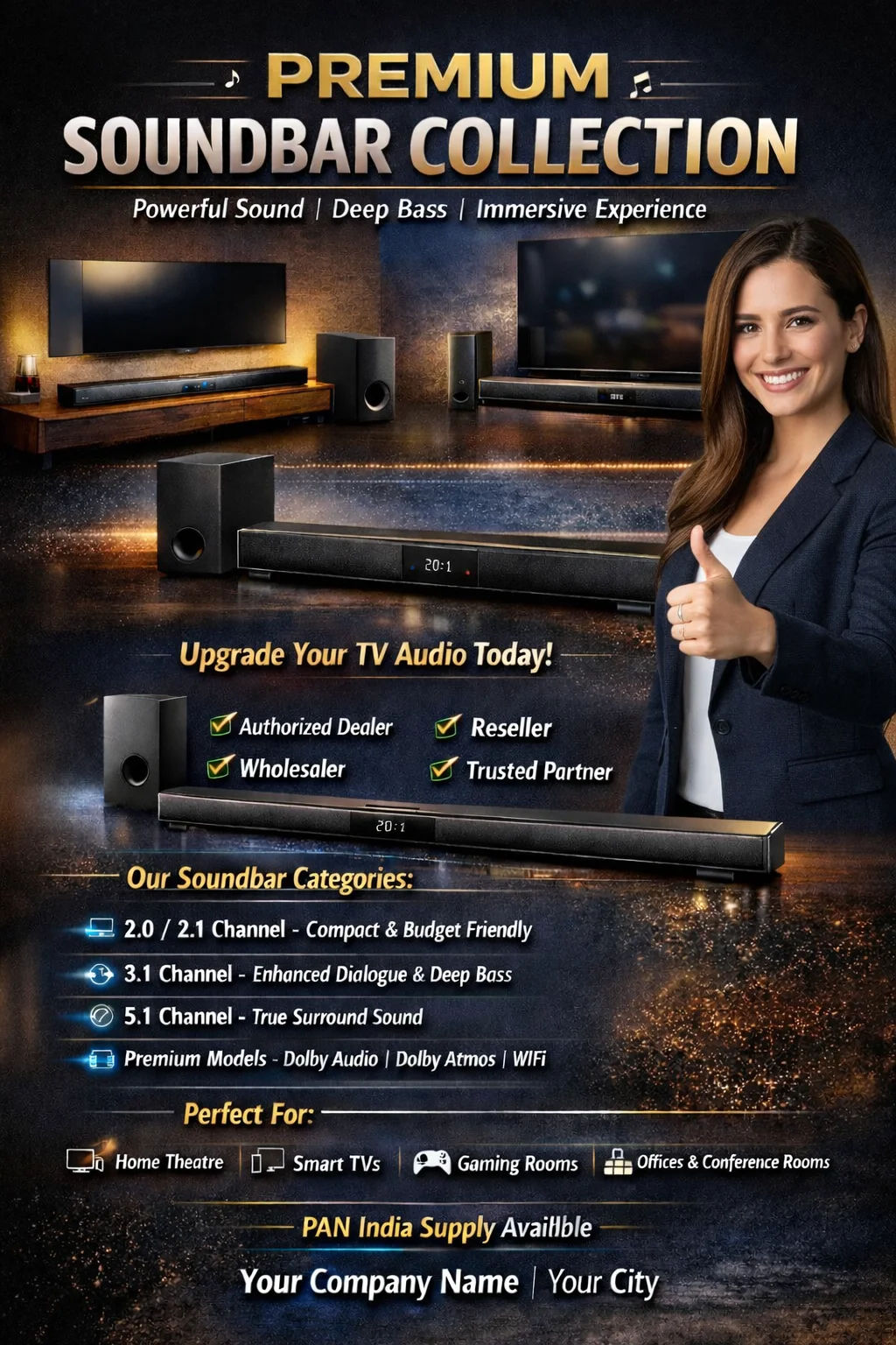 Best soundbar Supplier in India - Sunlite Systems