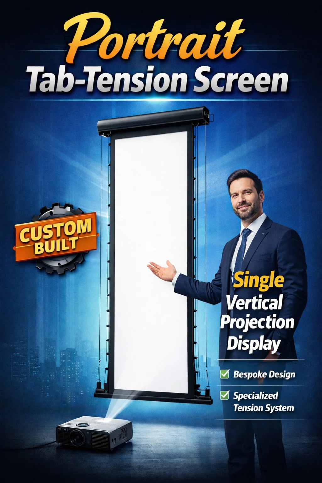 Severtson Tab Tension Projector Screen