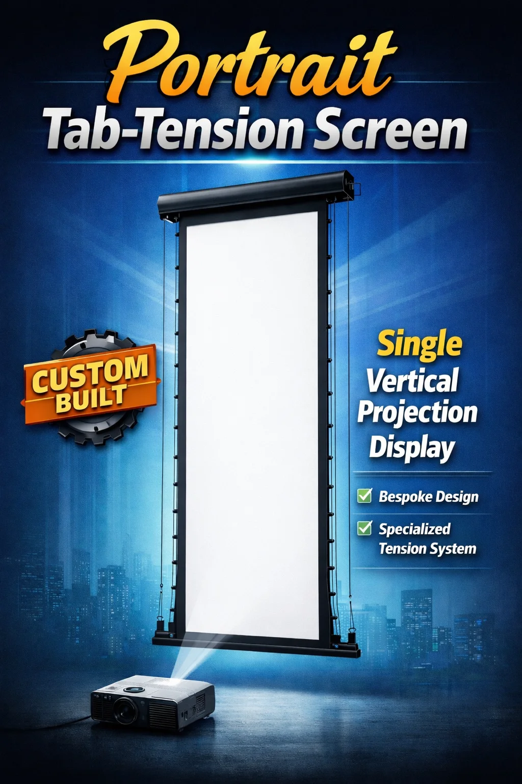 Severtson Tab Tension Projector Screen Portfolio