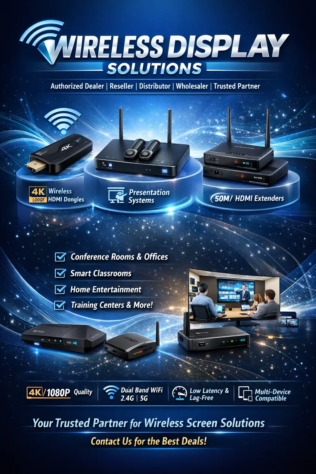 Best Wireless Display Supplier in India - Sunlite Systems